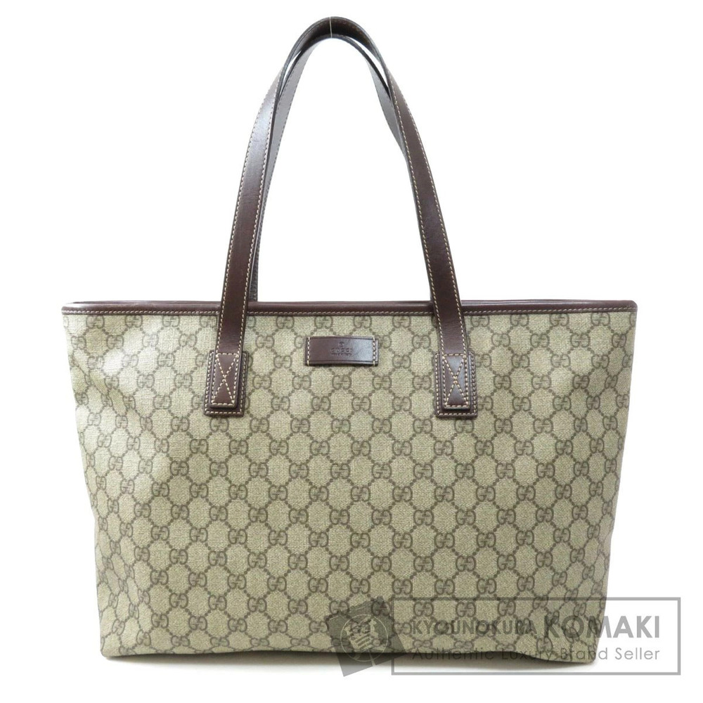 Gucci GG Supreme Canvas Tote Bag Shoulder Bag Brown